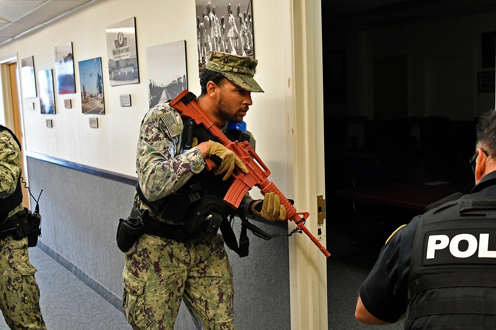 Navy conducts active shooter training onboard Point Mugu