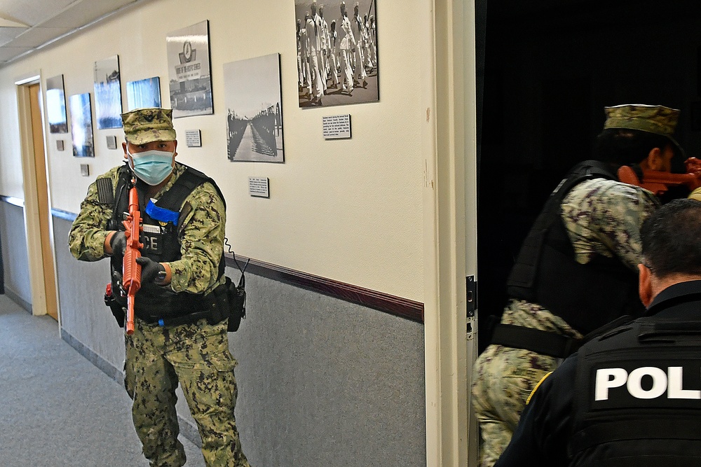 Navy conducts active shooter training onboard Point Mugu