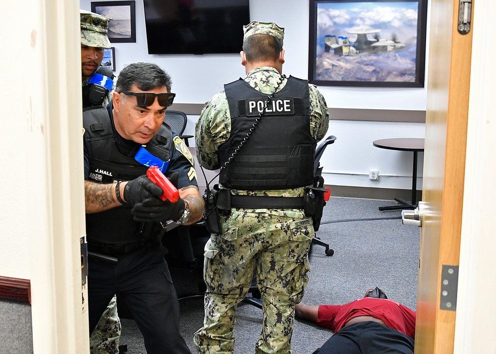 Navy conducts active shooter training onboard Point Mugu