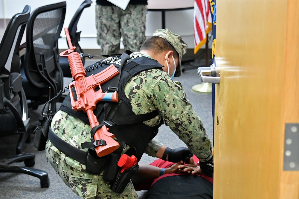 Navy conducts active shooter training onboard Point Mugu