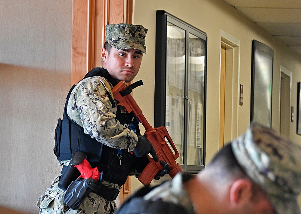 Navy conducts active shooter training onboard Point Mugu