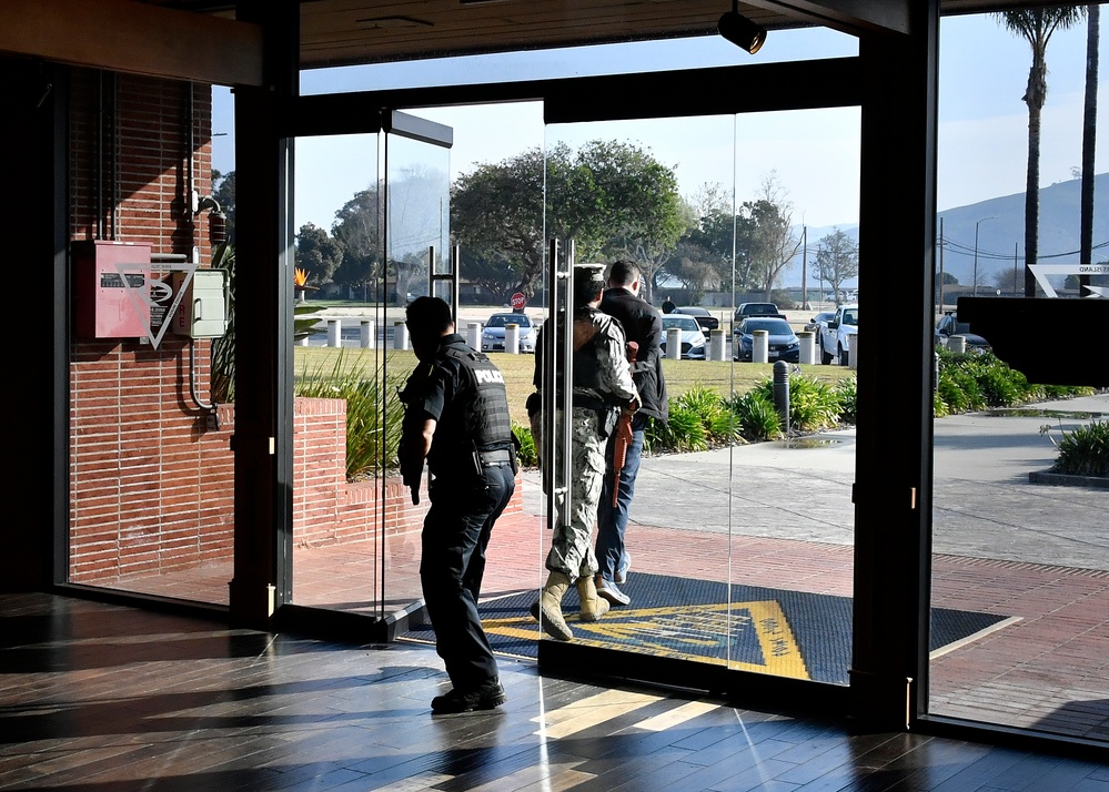 Navy conducts active shooter training onboard Point Mugu