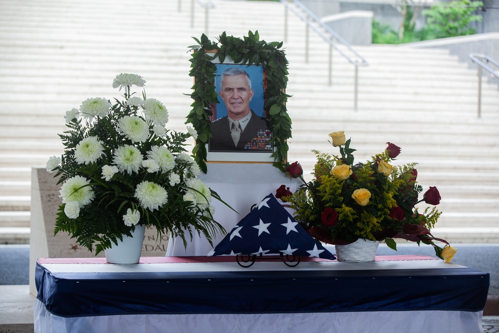 Military honors rendered to late Marine Corps Lieutenant General Henry C. Stackpole III