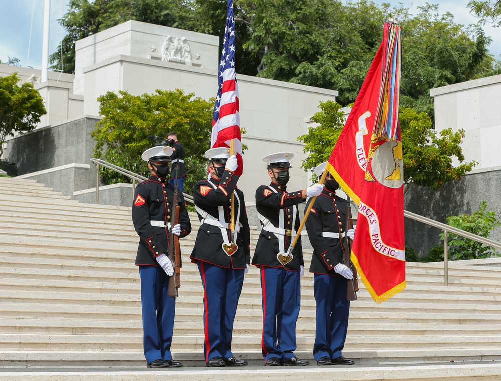 Military honors rendered to late Marine Corps Lieutenant General Henry C. Stackpole III