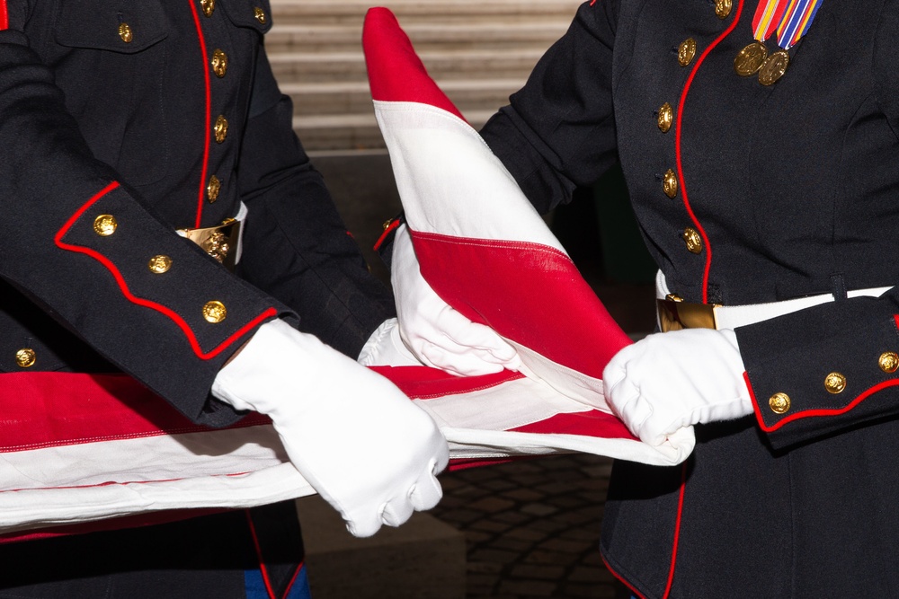 Military honors rendered to late Marine Corps Lieutenant General Henry C. Stackpole III