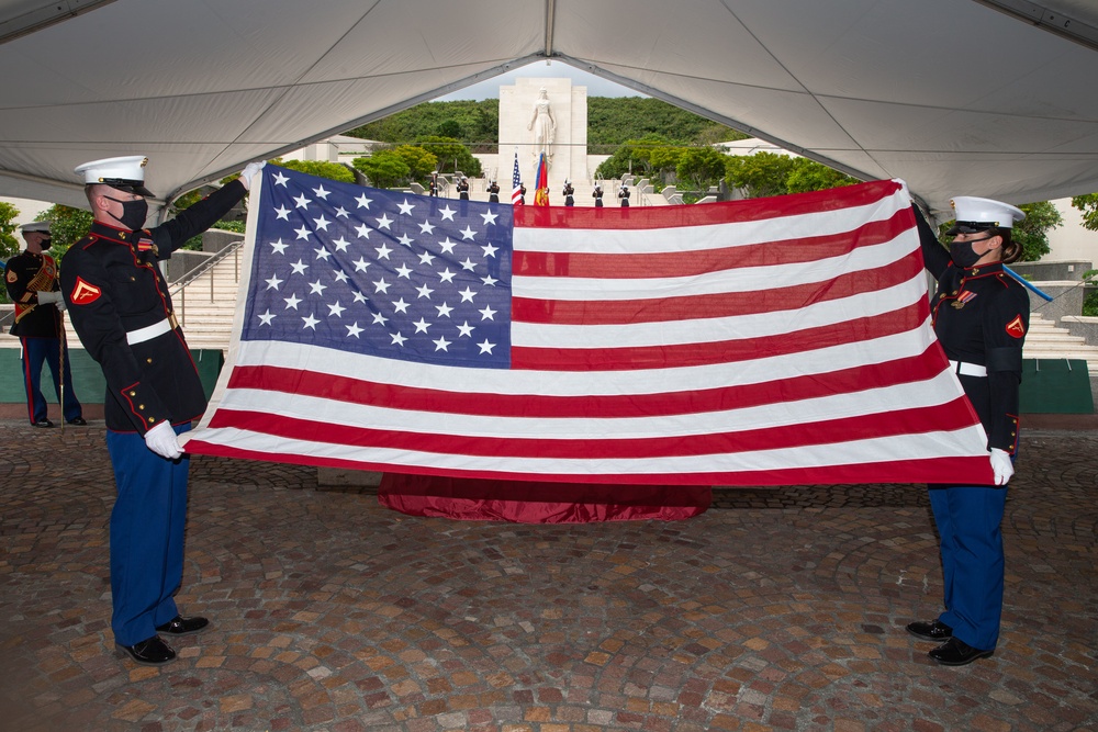 Military honors rendered to late Marine Corps Lieutenant General Henry C. Stackpole III