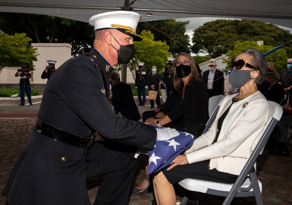 Military honors rendered to late Marine Corps Lieutenant General Henry C. Stackpole III