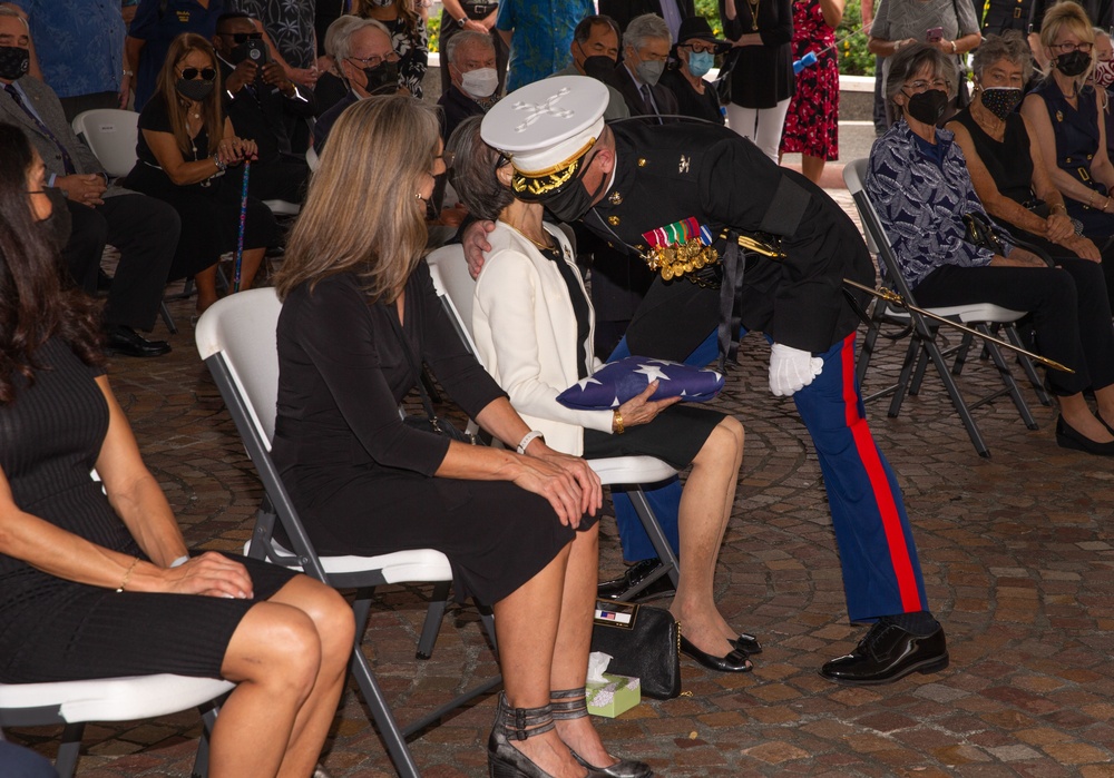 Military honors rendered to late Marine Corps Lieutenant General Henry C. Stackpole III