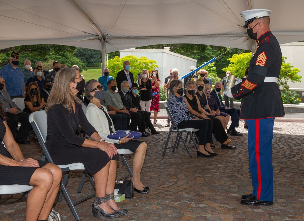 Military honors rendered to late Marine Corps Lieutenant General Henry C. Stackpole III