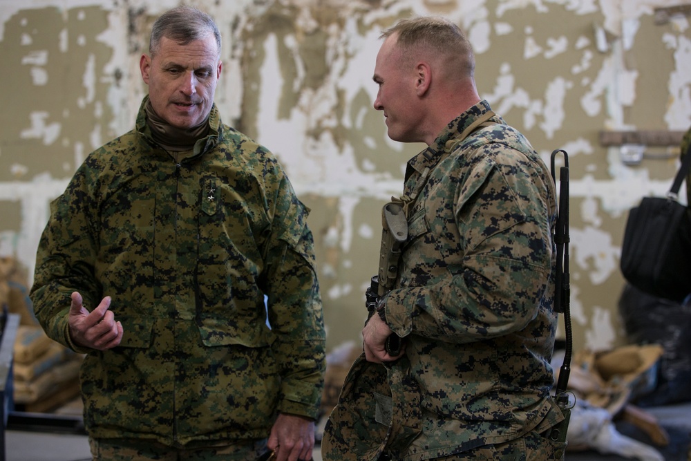 Winter Fury 22: 3rd MAW leadership visits the Marines of MWSS-373 at Moses Lake