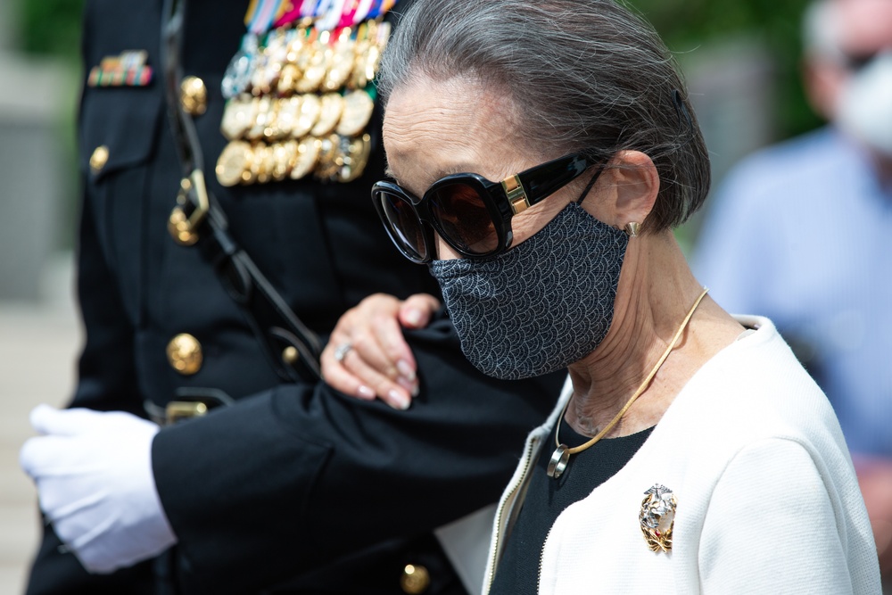 Military honors rendered to late Marine Corps Lieutenant General Henry C. Stackpole III