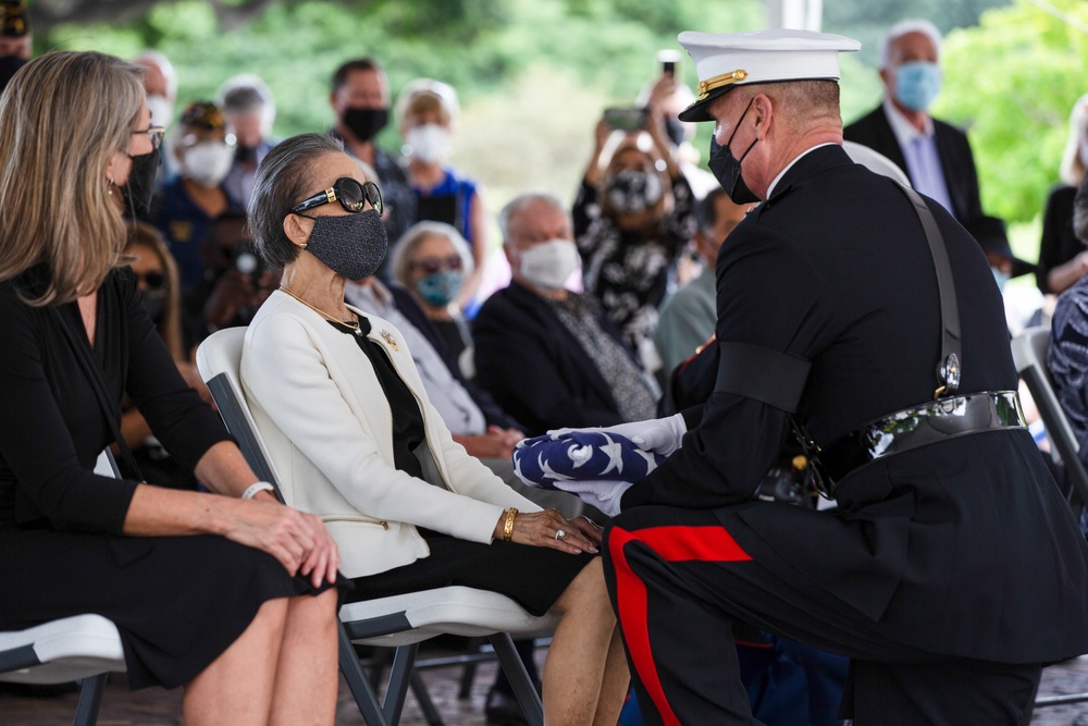 Military honors rendered to late Marine Corps Lieutenant General Henry C. Stackpole III