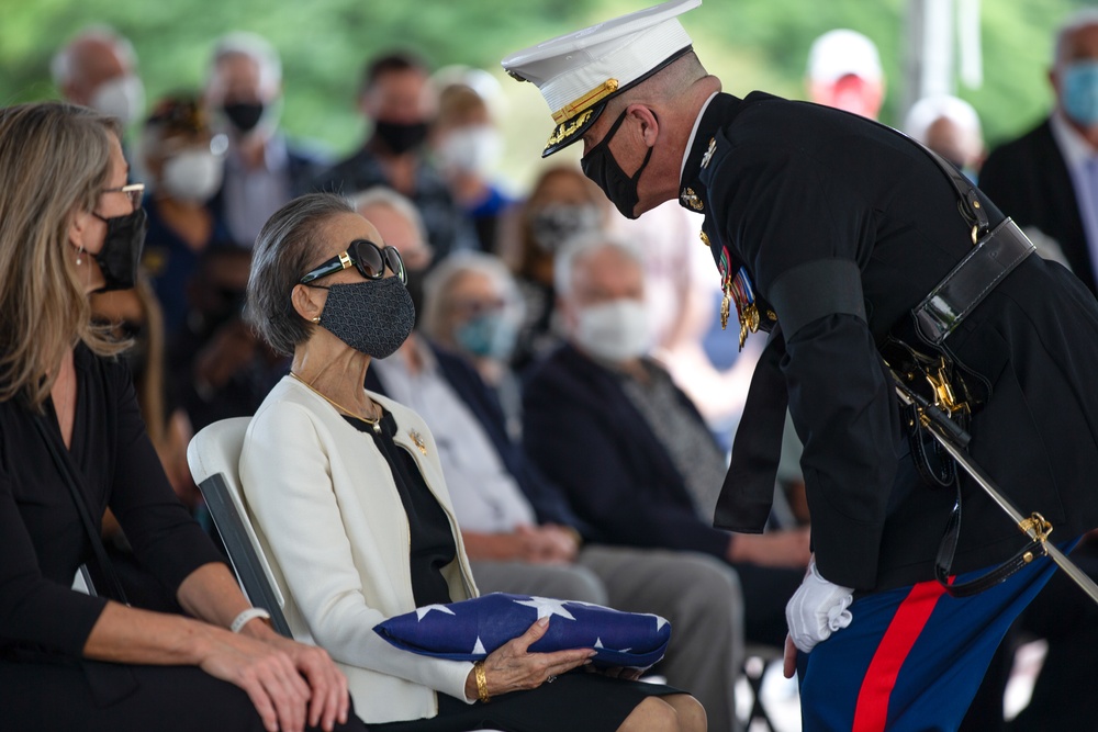 Military honors rendered to late Marine Corps Lieutenant General Henry C. Stackpole III