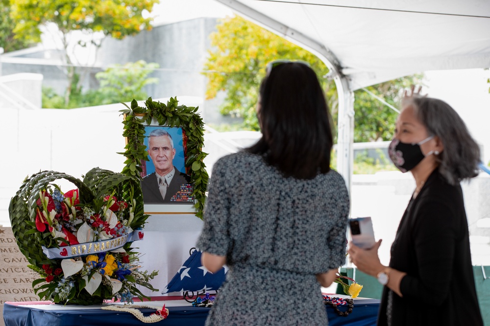 Military honors rendered to late Marine Corps Lieutenant General Henry C. Stackpole III