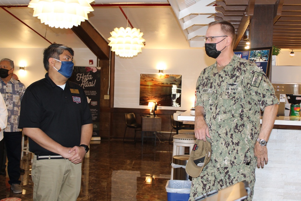 Commander, Navy Installations Command Visits Naval Base Guam