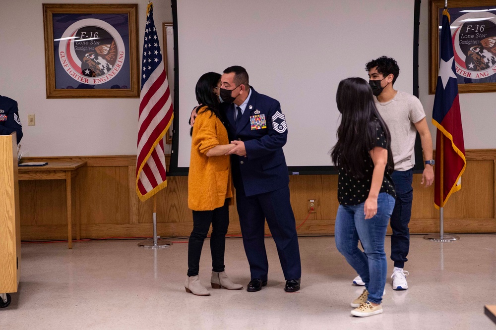 Chief Master Sgt. Simmon Guerra Promotion