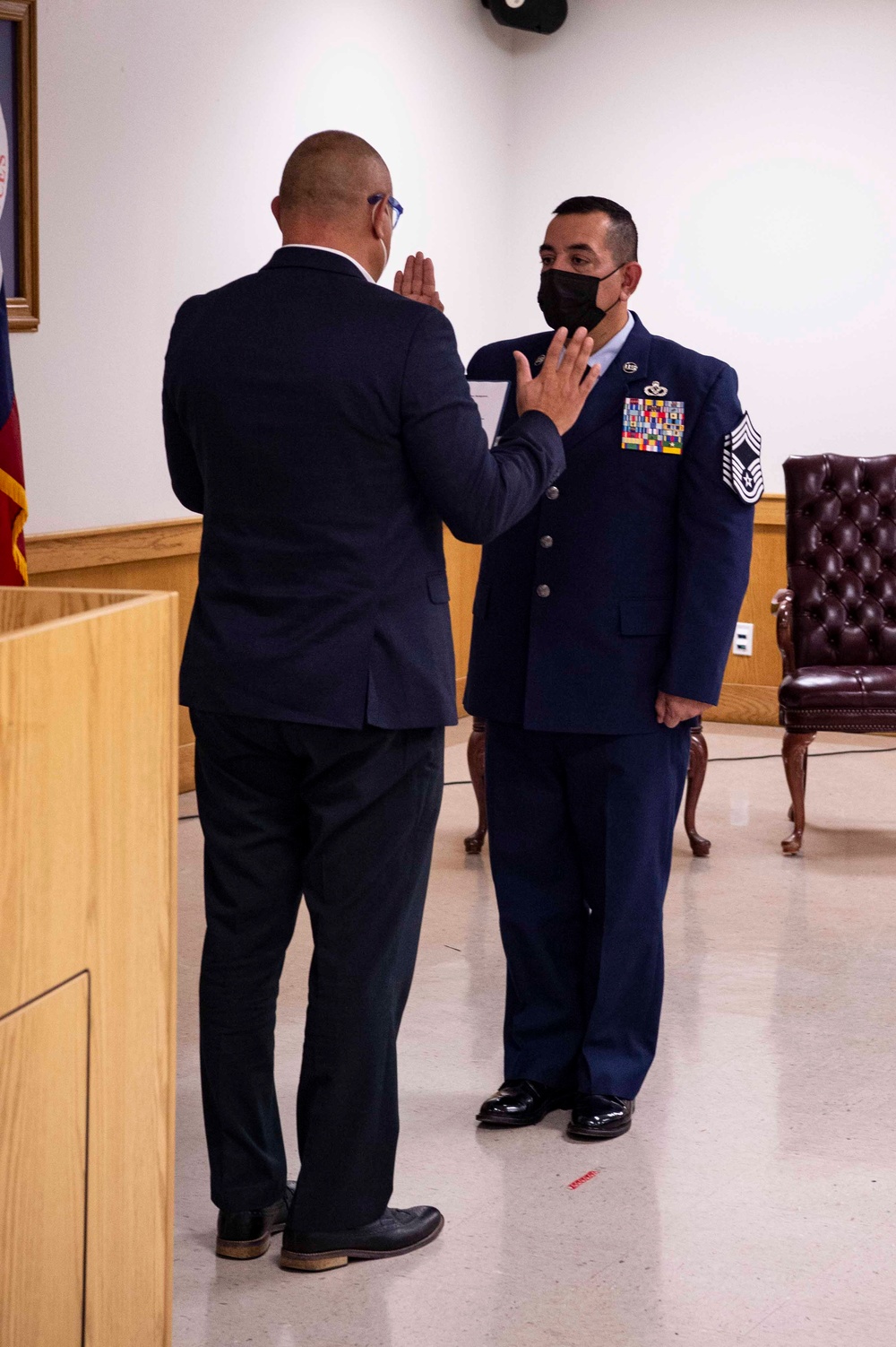 Chief Master Sgt. Simmon Guerra Promotion