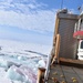 The Coast Guard Cutter Polar Star enters the ice during transit toward Antarctica