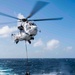 Gridley conducts a vertical replenishment-at-sea