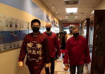 366th Fighter Wing and 428th Fighter Squadron leaders celebrate Lunar New Year