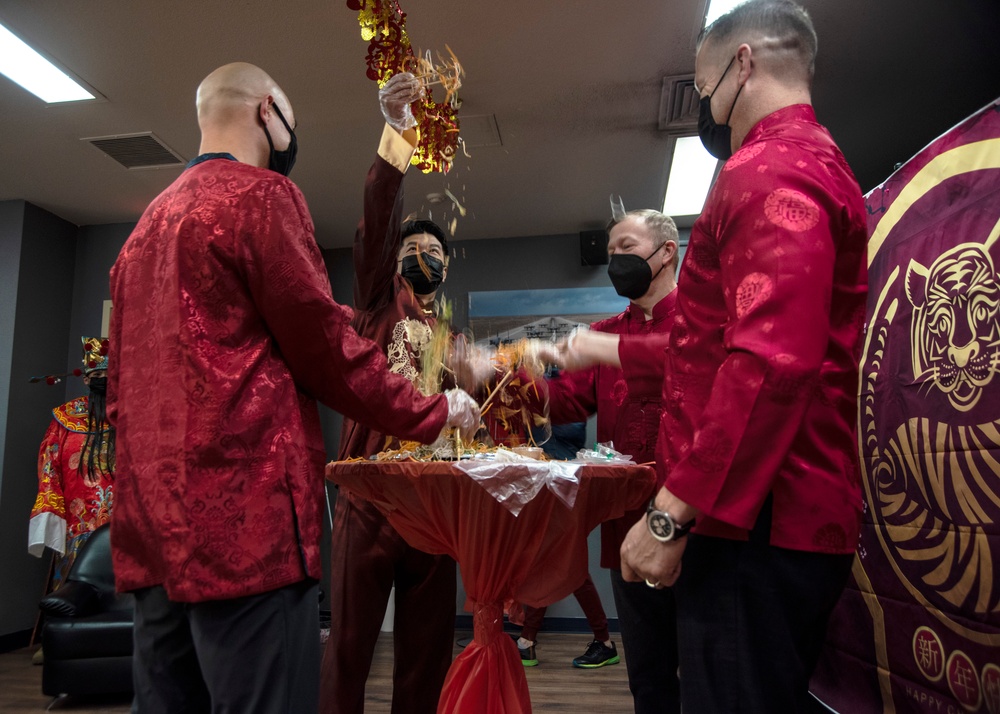 366th Fighter Wing and 428th Fighter Squadron leaders celebrate Chinese New Year