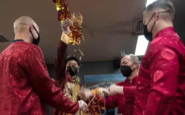 366th Fighter Wing and 428th Fighter Squadron leaders celebrate Chinese New Year