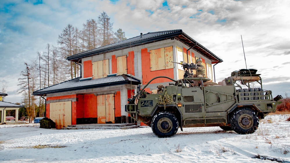 Black Horse Troop conducts urban defense training in Poland