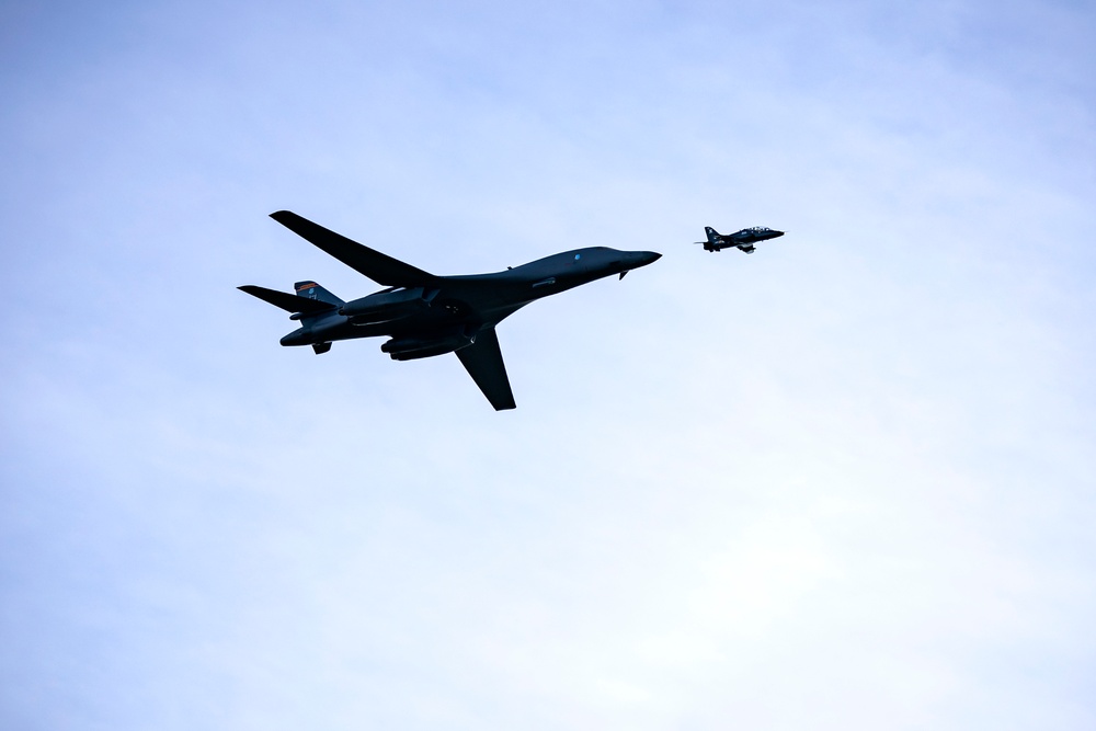 U.S.-UK flyover commemorates 8th Air Force 80th anniversary