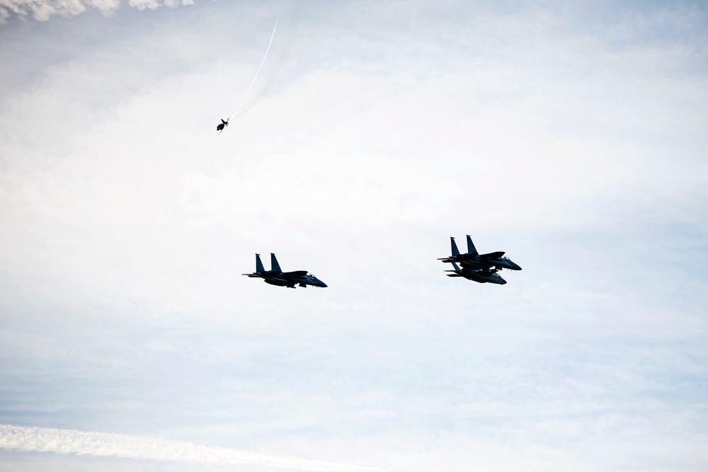 U.S.-UK flyover commemorates 8th Air Force 80th anniversary