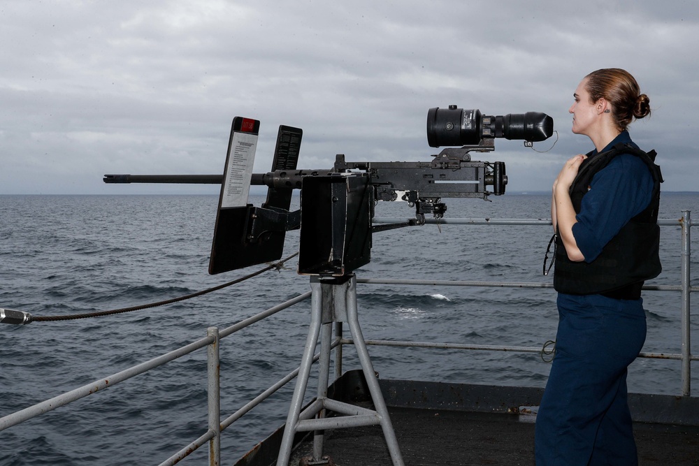 Abraham Lincoln Sailors conduct stand watch