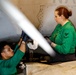 Abraham Lincoln Sailors conduct aircraft maintenance