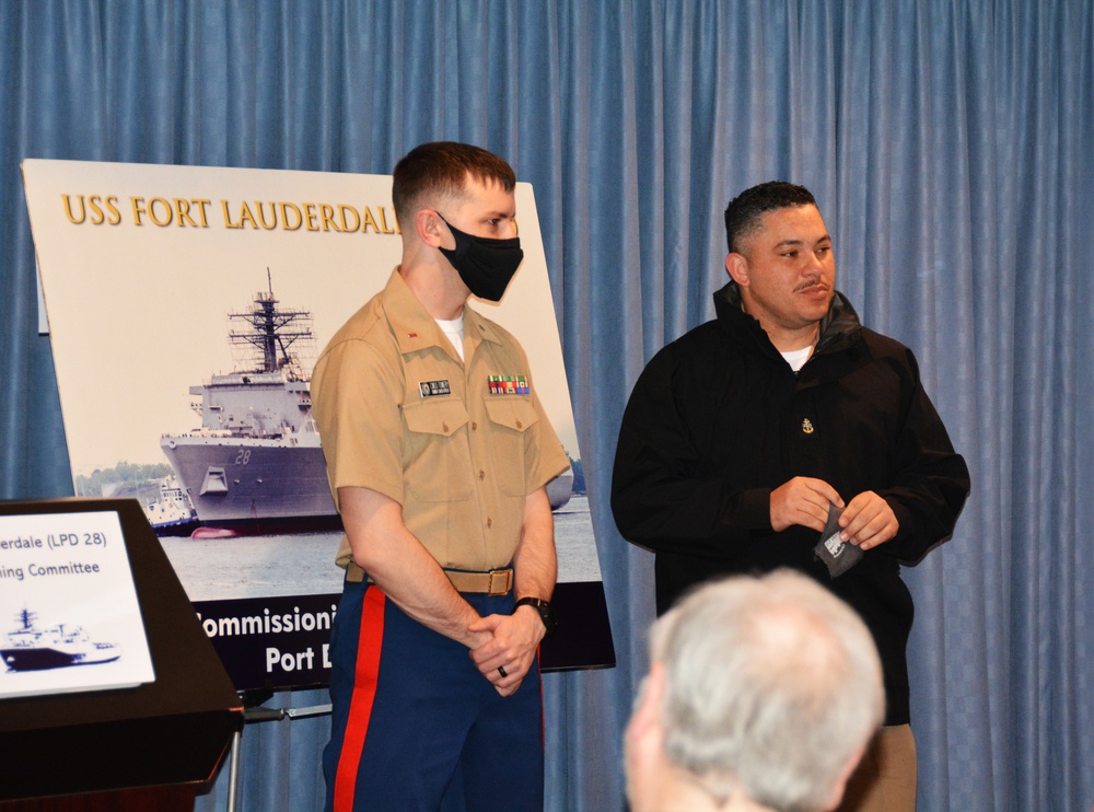 PCU Fort Lauderdale Sailors Attend Fort Lauderdale Commissioning Committee Meeting