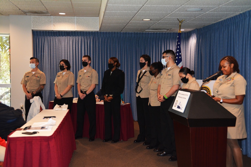 PCU Fort Lauderdale Sailors Attend Fort Lauderdale Commissioning Committee Meeting