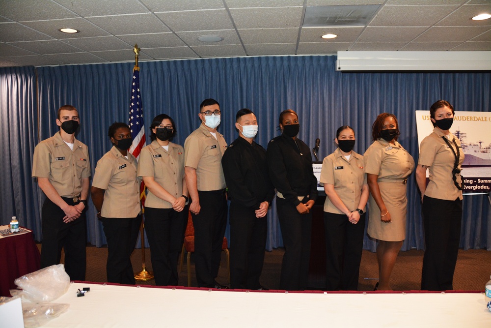 PCU Fort Lauderdale Sailors Attend Fort Lauderdale Commissioning Committee Meeting