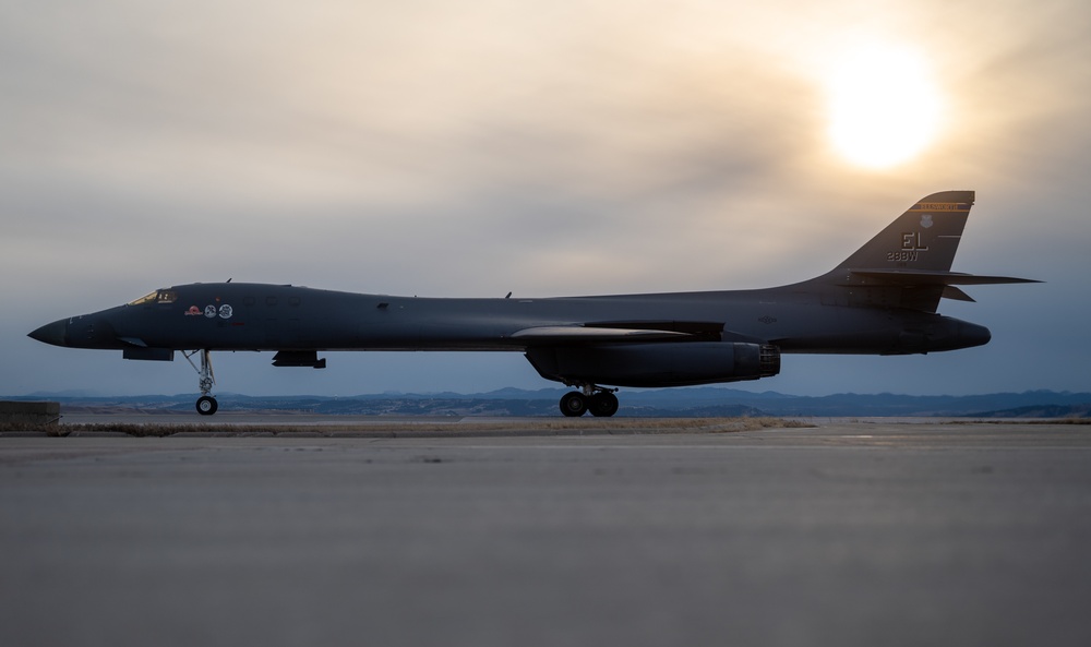 B-1 Part of U.S., UK flyover commemorating 8th AF 80th Anniversary