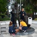 PCU Fort Lauderdale Sailors Clean Lone Sailor Statue