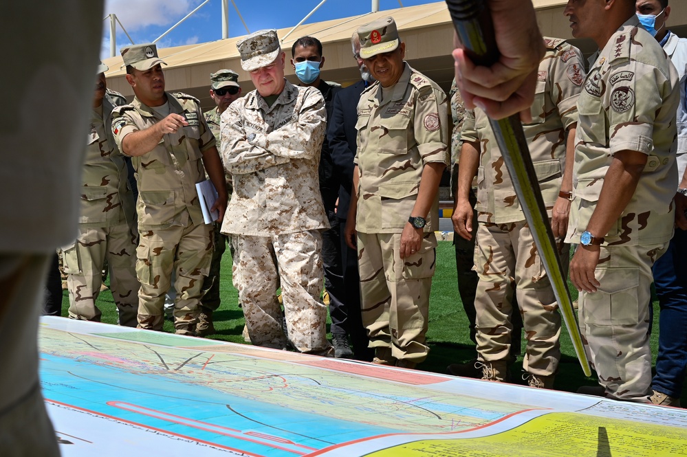 USCENTCOM Commander visits service members participating in Bright Star 21 exercise