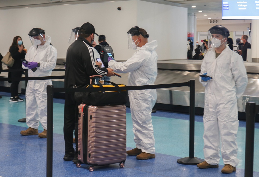 PRNG screens travelers in airports across the island