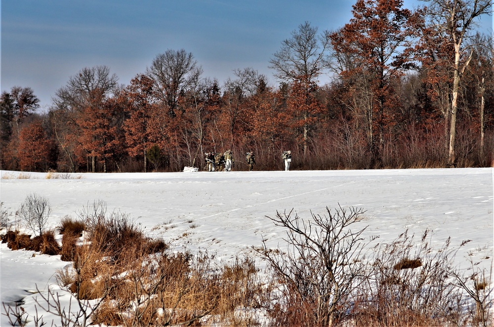 Snowshoeing among critical skills practiced, learned by students in CWOC at Fort McCoy