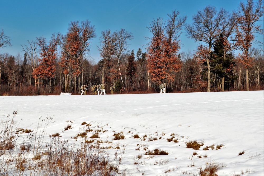 Snowshoeing among critical skills practiced, learned by students in CWOC at Fort McCoy