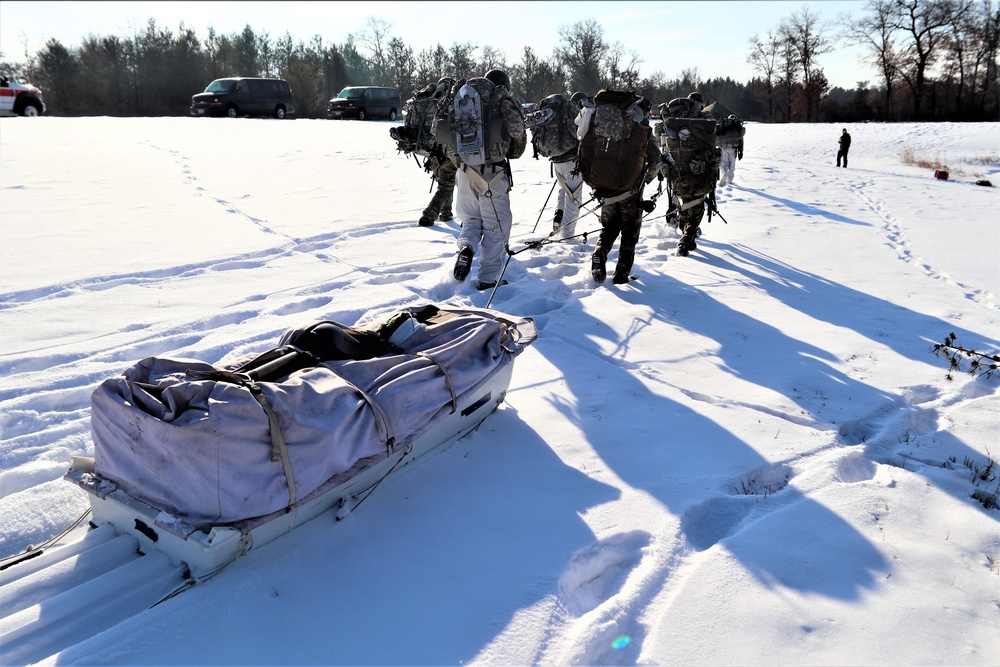 Snowshoeing among critical skills practiced, learned by students in CWOC at Fort McCoy