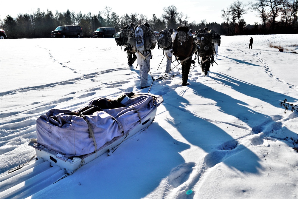 Snowshoeing among critical skills practiced, learned by students in CWOC at Fort McCoy