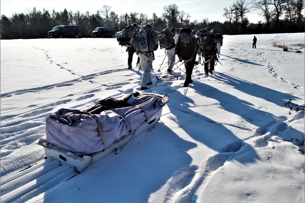 Snowshoeing among critical skills practiced, learned by students in CWOC at Fort McCoy