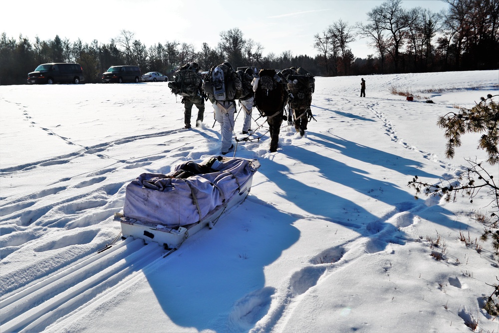 Snowshoeing among critical skills practiced, learned by students in CWOC at Fort McCoy