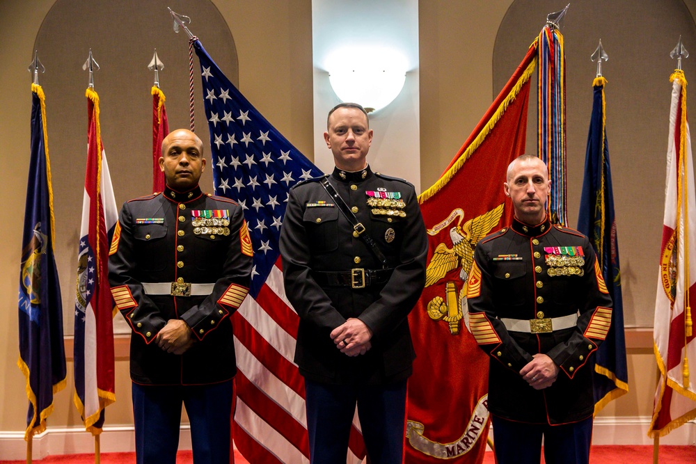 Marine Barracks Washington welcome the new incoming Sergeant Major of MBW