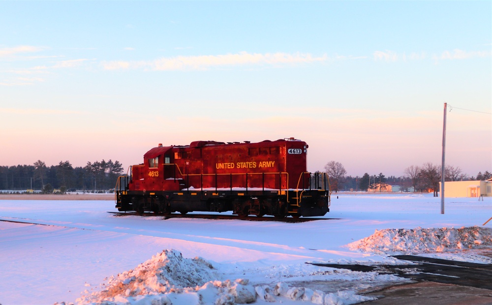 Army locomotive at Fort McCoy