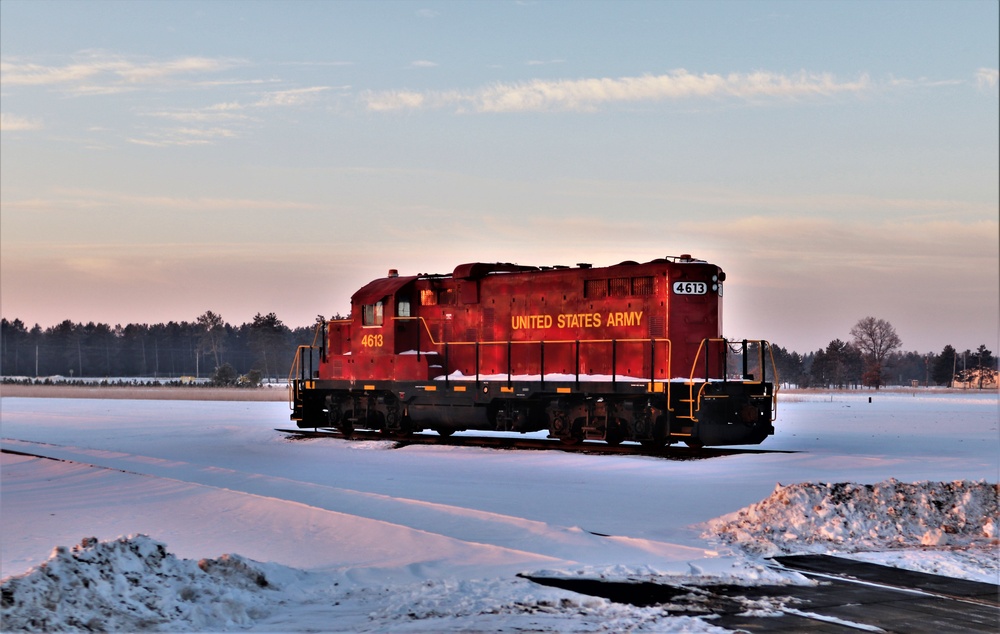 Army locomotive at Fort McCoy