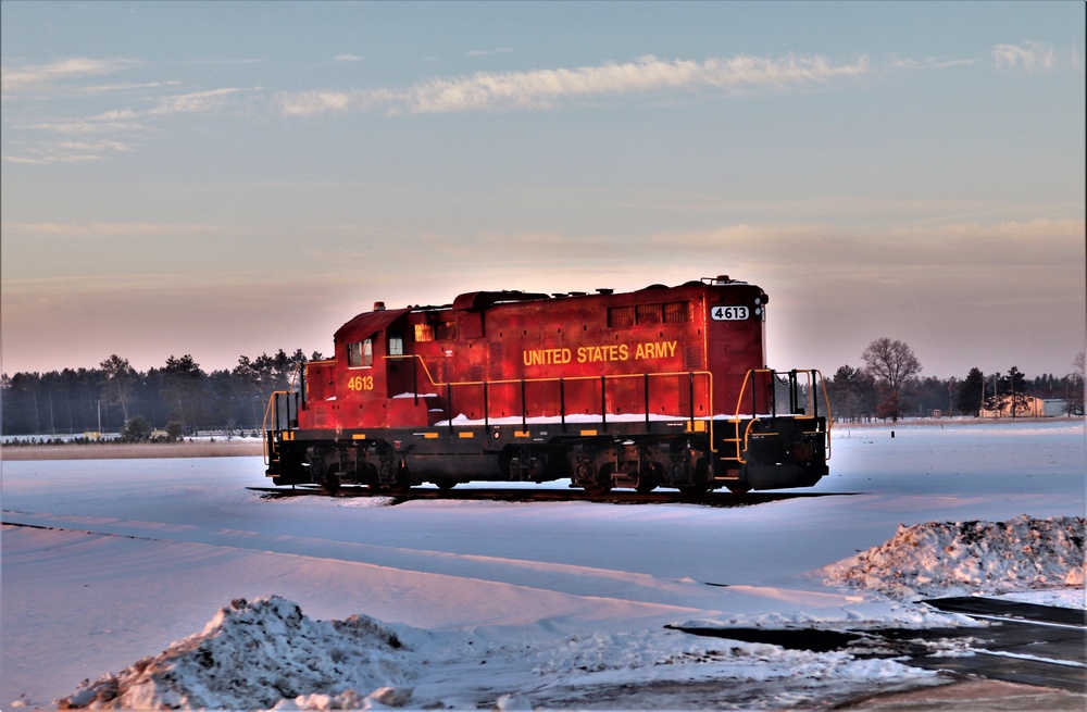 Army locomotive at Fort McCoy