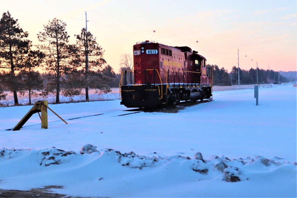 Army locomotive at Fort McCoy