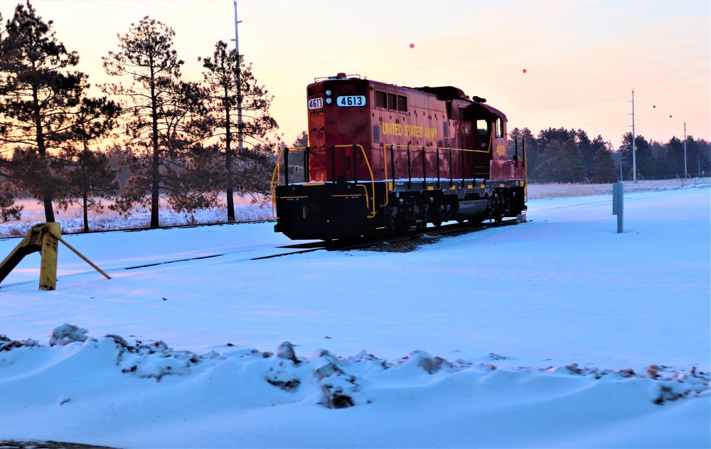 Army locomotive at Fort McCoy